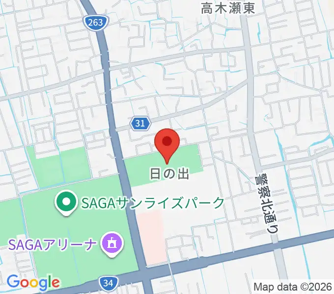 SAGAプラザ 総合体育館の地図