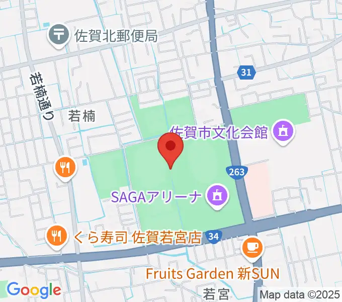 SAGAスタ（陸上競技場）の地図