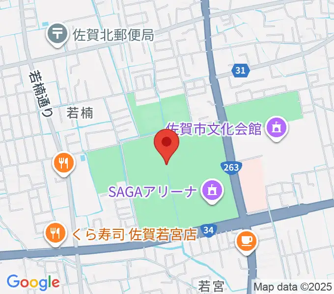 SAGAスタ（陸上競技場）の地図