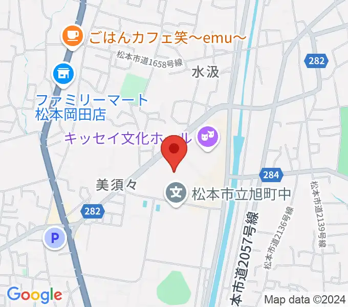 エア・ウォーターアリーナ松本の地図