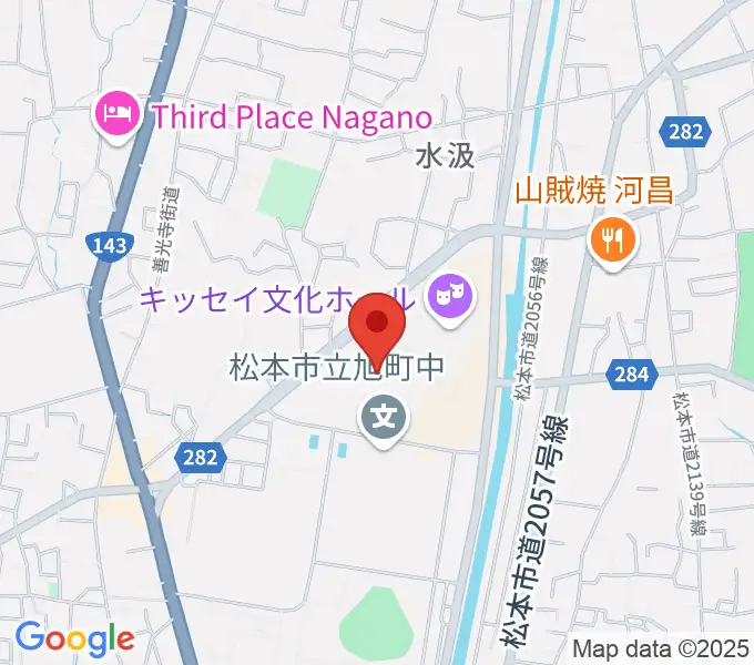 エア・ウォーターアリーナ松本の地図