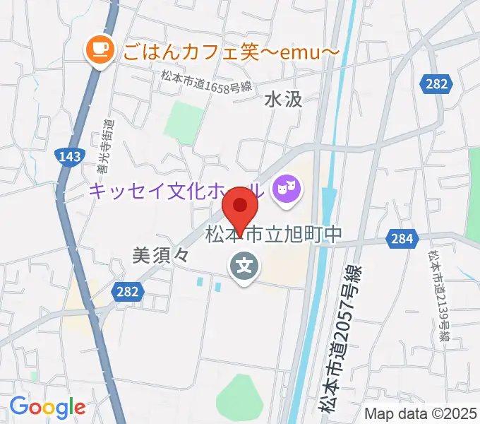 エア・ウォーターアリーナ松本の地図