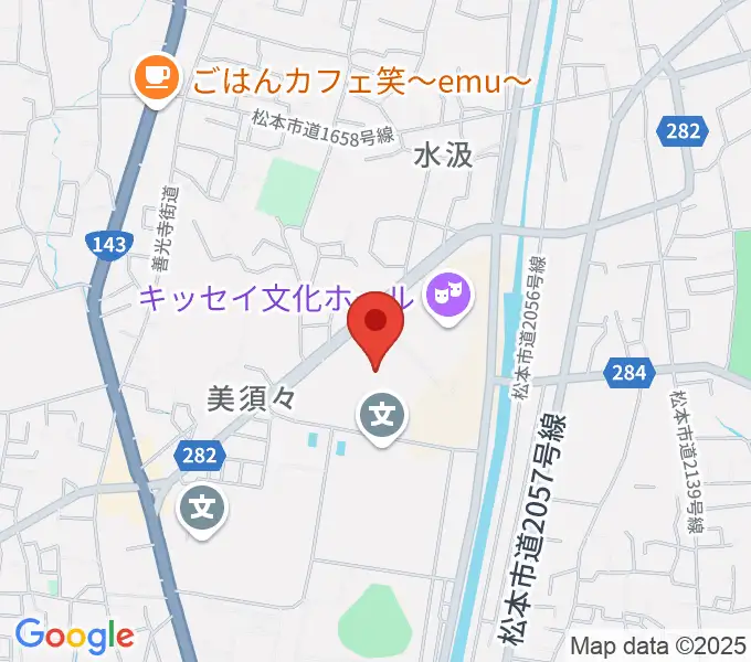 エア・ウォーターアリーナ松本の地図