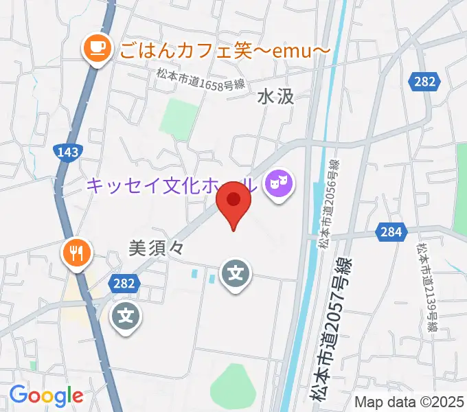 エア・ウォーターアリーナ松本の地図