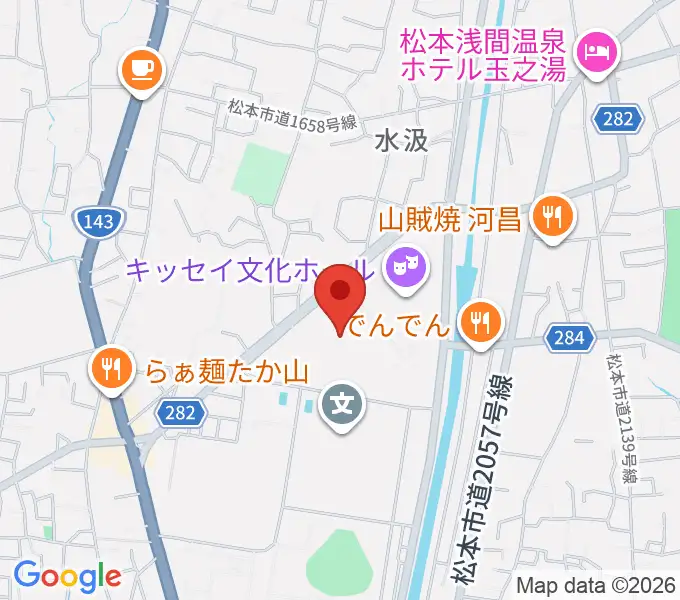 エア・ウォーターアリーナ松本の地図