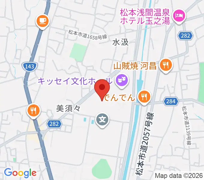 エア・ウォーターアリーナ松本の地図