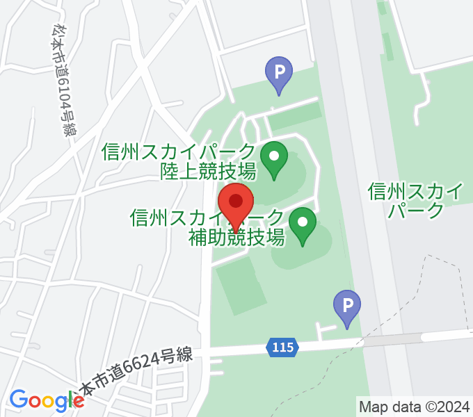 松本平広域公園体育館の場所