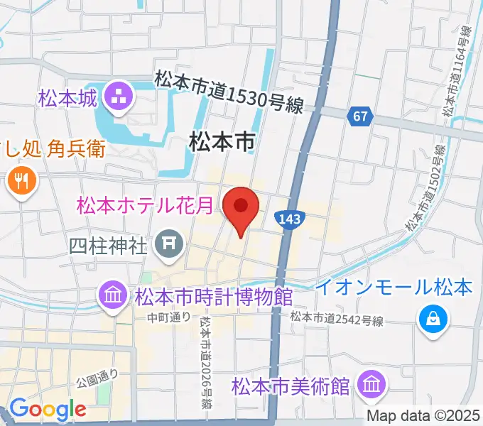 上土ふれあいホールの地図