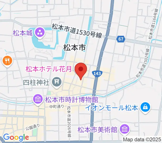 上土ふれあいホールの地図