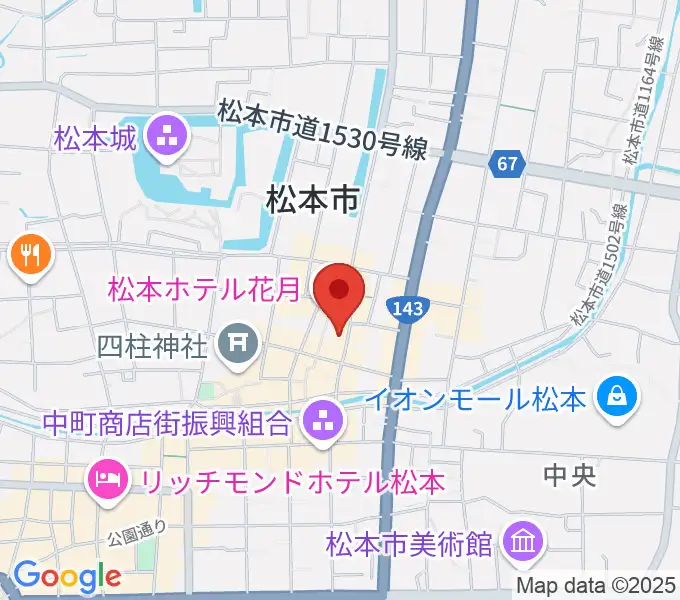 上土ふれあいホールの地図