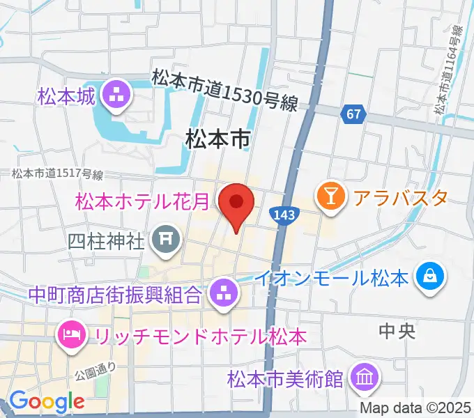 上土ふれあいホールの地図