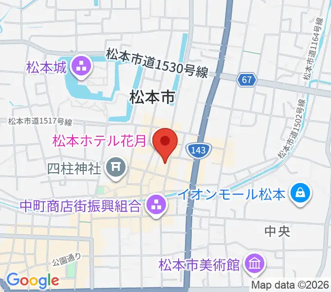 上土ふれあいホールの地図