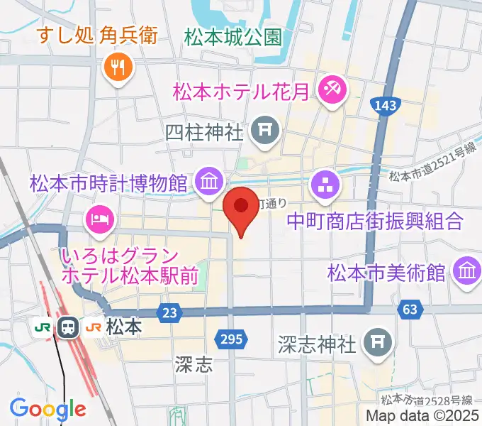 信毎メディアガーデンの地図