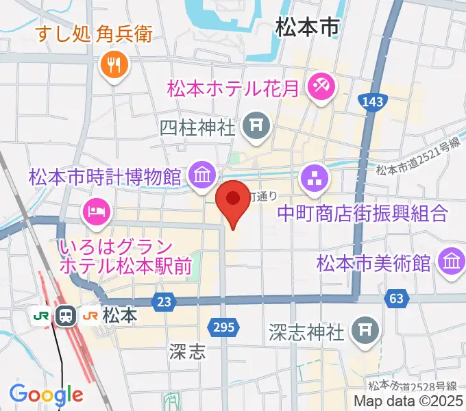 信毎メディアガーデンの地図