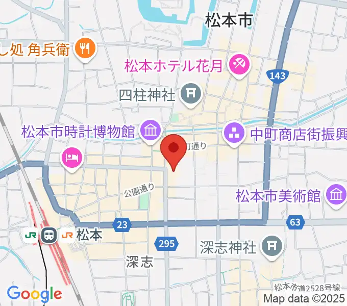 信毎メディアガーデンの地図