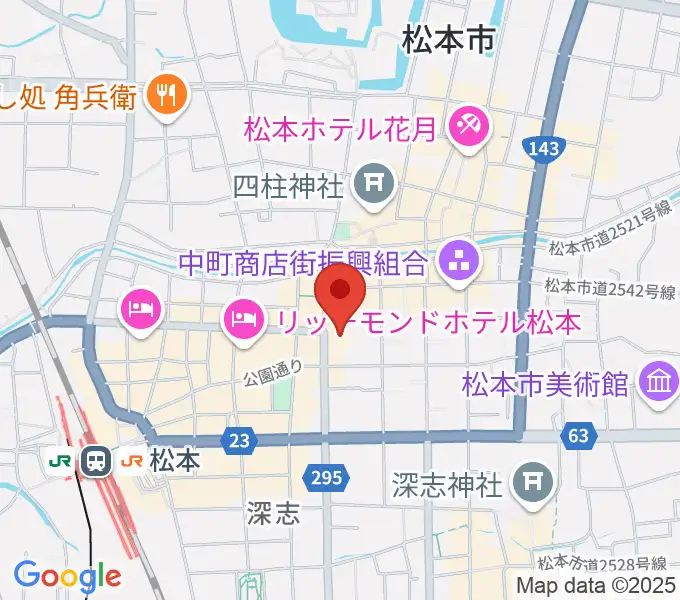 信毎メディアガーデンの地図