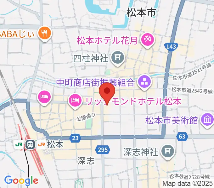 信毎メディアガーデンの地図