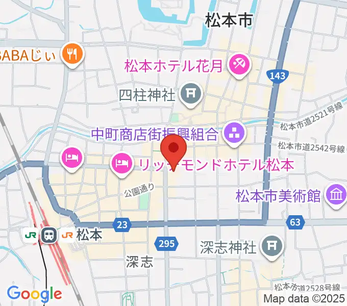 信毎メディアガーデンの地図