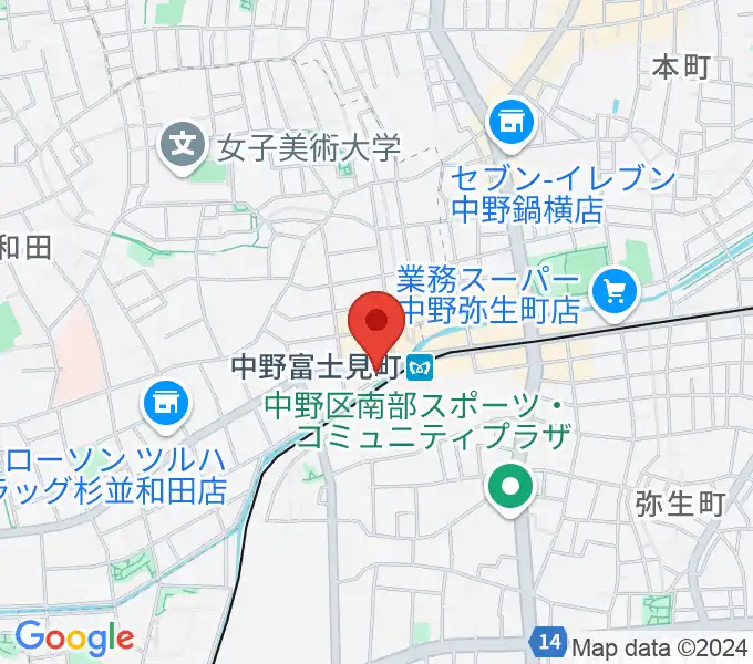 SG STUDIOの地図