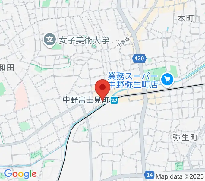 SG STUDIOの地図