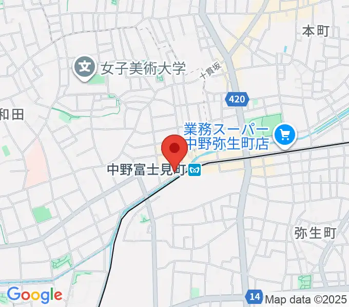 SG STUDIOの地図