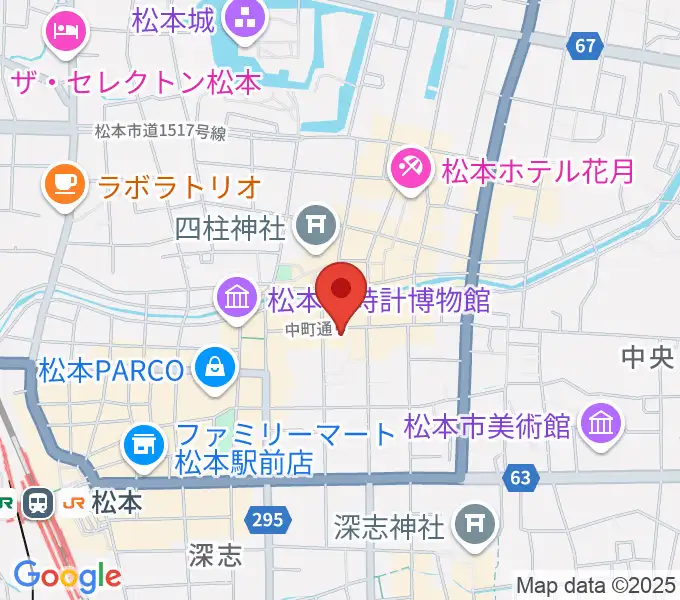 音楽社の地図