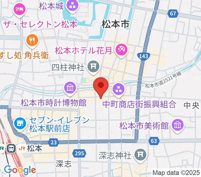 音楽社の地図