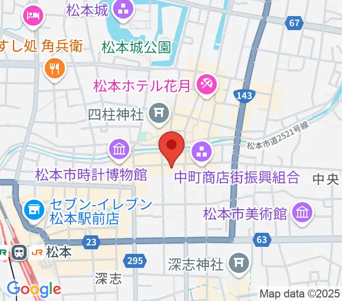 音楽社の地図