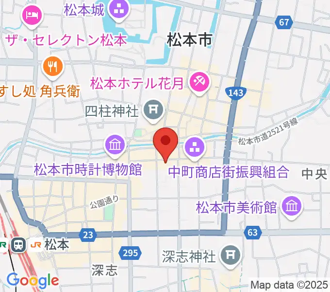 音楽社の地図
