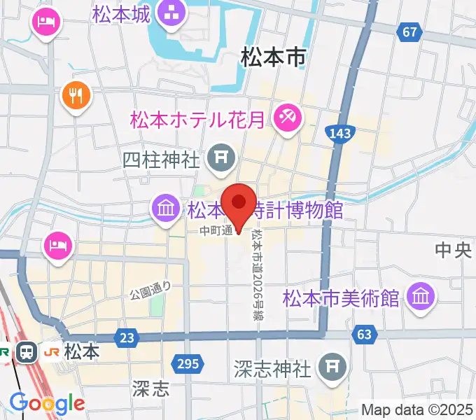 音楽社の地図