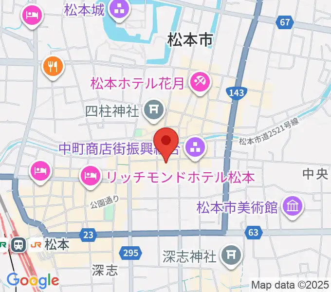 音楽社の地図