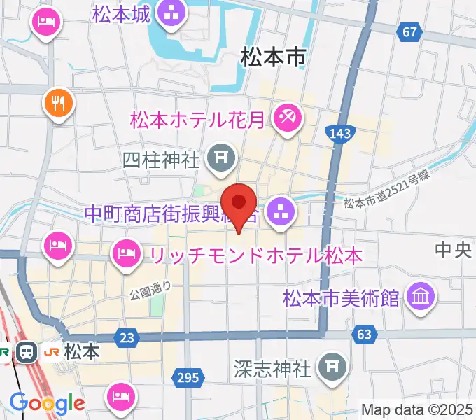 音楽社の地図