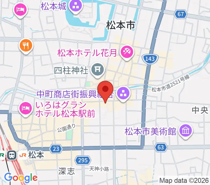 音楽社の地図