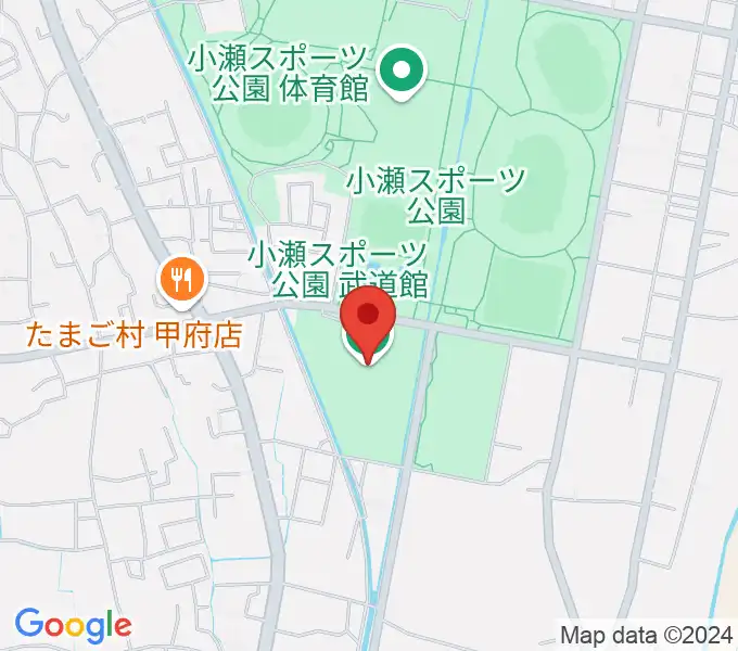 小瀬スポーツ公園武道館の地図