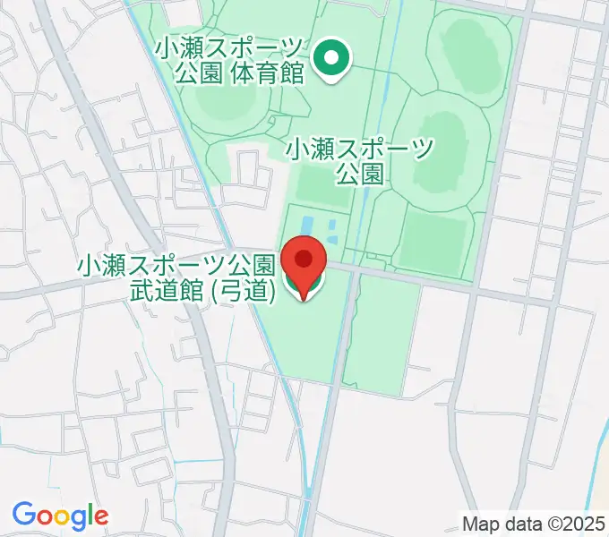 小瀬スポーツ公園武道館の地図