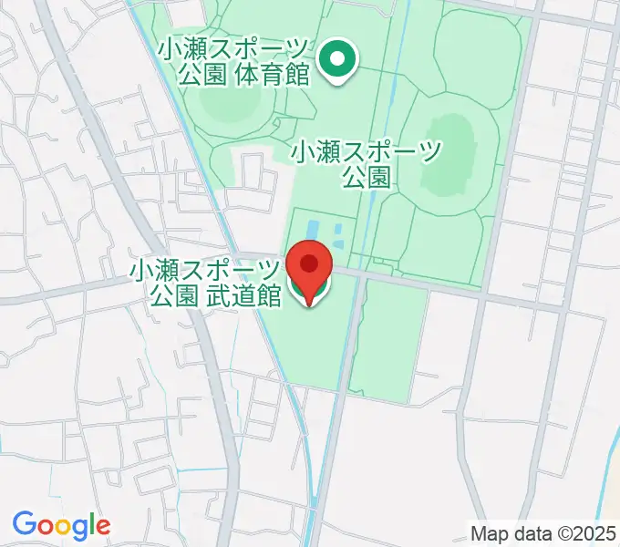 小瀬スポーツ公園武道館の地図