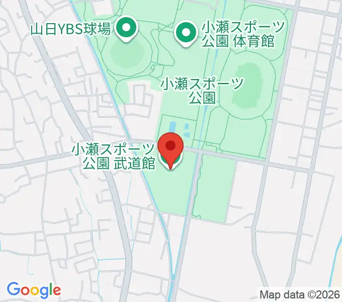 小瀬スポーツ公園武道館の地図