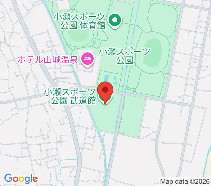 小瀬スポーツ公園武道館の地図
