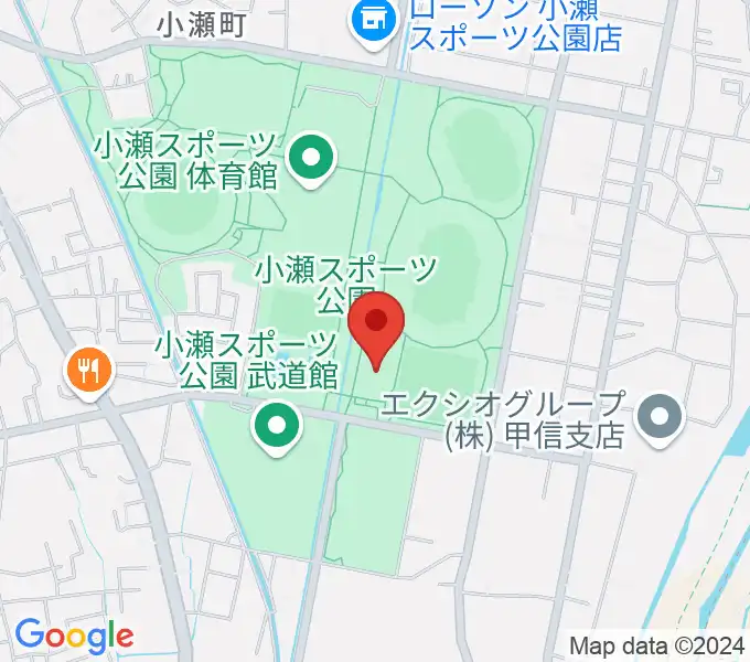 小瀬スポーツ公園アイスアリーナの地図