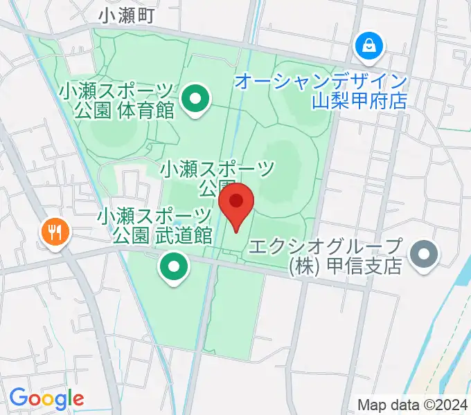 小瀬スポーツ公園アイスアリーナの地図