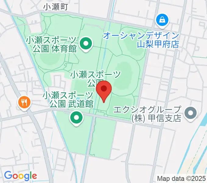 小瀬スポーツ公園アイスアリーナの地図