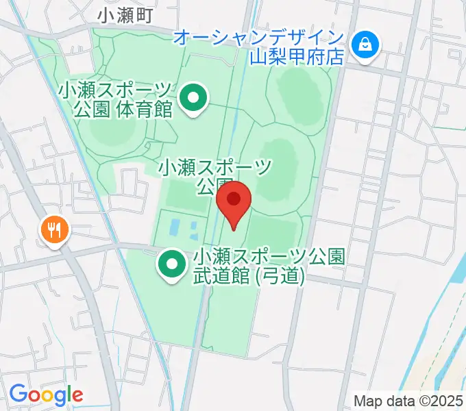 小瀬スポーツ公園アイスアリーナの地図