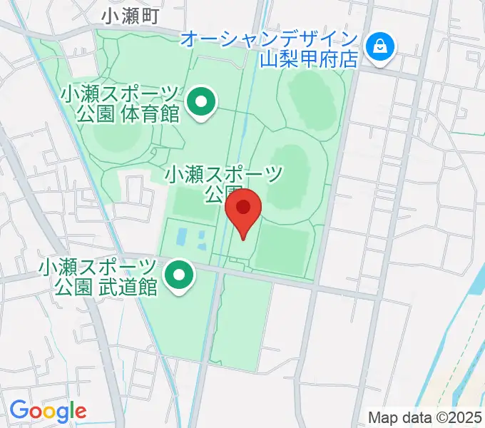 小瀬スポーツ公園アイスアリーナの地図