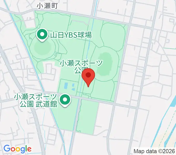 小瀬スポーツ公園アイスアリーナの地図