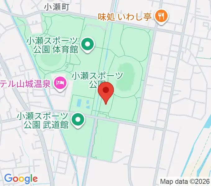 小瀬スポーツ公園アイスアリーナの地図