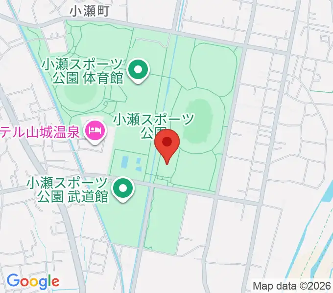 小瀬スポーツ公園アイスアリーナの地図