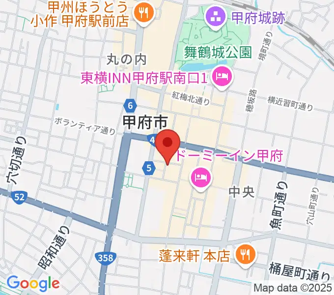 シアターセントラルBe館の地図