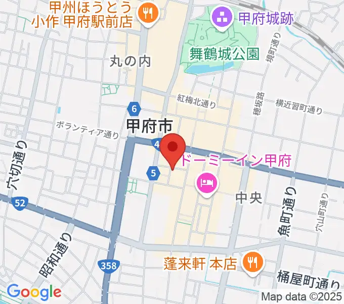 シアターセントラルBe館の地図