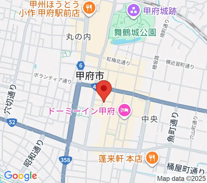 シアターセントラルBe館の地図