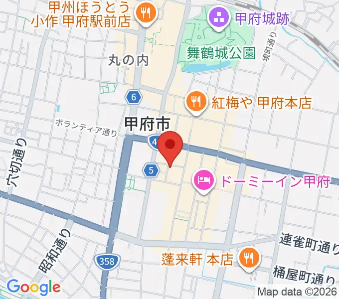 シアターセントラルBe館の地図